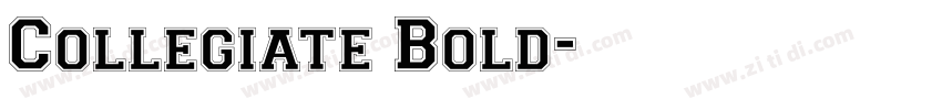 Collegiate Bold字体转换 Collegiate Bold字体转换